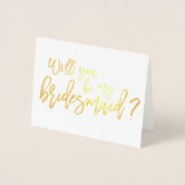 Bridesmaid Foil Card | Junggesellinnenabschiede Folienkarte (Vorderseite)
