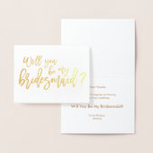 Bridesmaid Foil Card | Junggesellinnenabschiede Folienkarte (Anzeige)