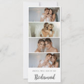 Bridesmaid Foto Strip 4 Bilder - Vorschlag für ein Save The Date (Vorderseite)