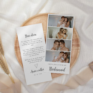 Bridesmaid Foto Strip 4 Bilder - Vorschlag für ein Save The Date