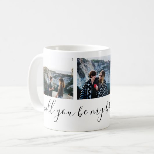 Bridesmaid Foto Tasse (Vorderseite Links)