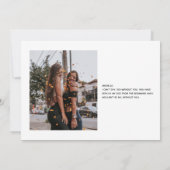 Bridesmaid Foto Vorschlag Diamond Collage Modern Einladung (Rückseite)