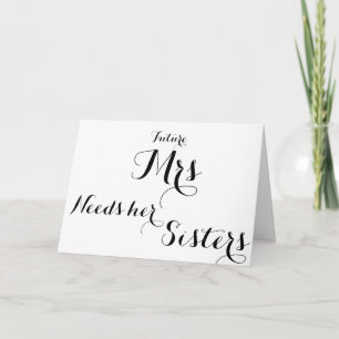 Bridesmaid-frag-Karte Einladung