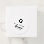 Bridesmaid fügen Name monogramm einfach minimalmod Geschenkanhänger (Beispiel)