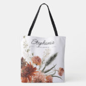 Bridesmaid Fvor Rustic Floral Bouquet Tasche (Rückseite)