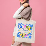 Bridesmaid-Geschenk Lemon Blue tiles individuelle  Tragetasche<br><div class="desc">Bridesmaid Geschenke Blue Fliesen und Zitrone Amalfi Küste Positano mediterrane Stil personalisierten Namen Tote Tasche,  Brautparty Geschenke.</div>