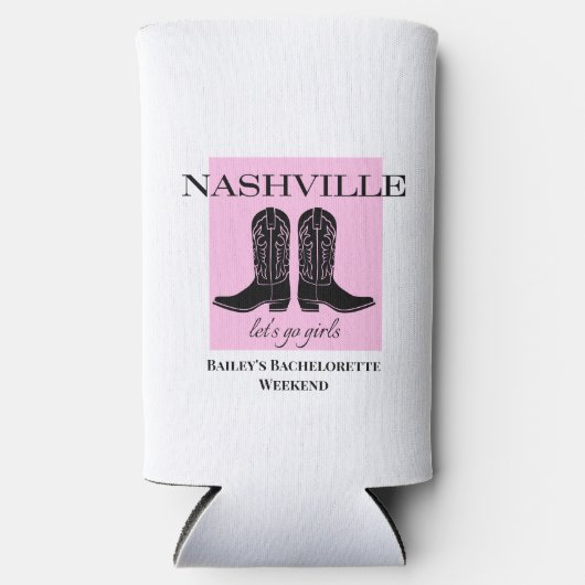 Bridesmaid-Geschenk - Nashville Can Cooler Selters Dosenkühler (Vorderseite)