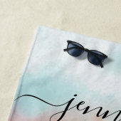 Bridesmaid Geschenk - Trauzeugin Personalisiert Na Strandtuch (Beispiel)