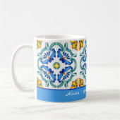 Bridesmaid Geschenke favorisiert blau Majolica Fli Kaffeetasse (Links)