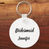 Bridesmaid Geschenke Individuelle Name Hochzeit Schlüsselanhänger (Vorderseite)