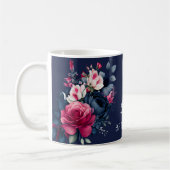 Bridesmaid-Geschenke individuelle Name Marineblau Kaffeetasse (Links)