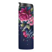 Bridesmaid-Geschenke individuelle Name Marineblau  Thermosbecher (Nach rechts gedreht)