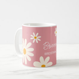 Bridesmaid-Geschenke Retro daisy Wüste rosa Brauch Kaffeetasse