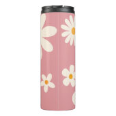 Bridesmaid-Geschenke Retro daisy Wüste rosa Brauch Thermosbecher (Rückseite)