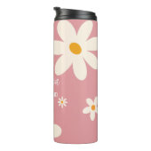 Bridesmaid-Geschenke Retro daisy Wüste rosa Brauch Thermosbecher (Nach rechts gedreht)