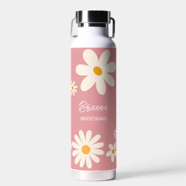 Bridesmaid-Geschenke Retro daisy Wüste rosa Brauch Trinkflasche
