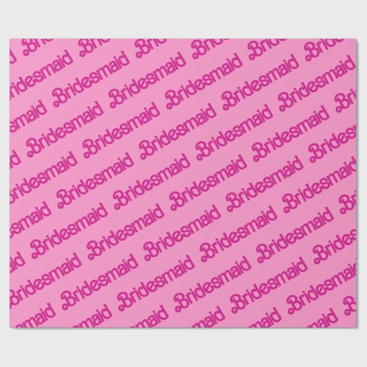 Bridesmaid Geschenkpapier (Flach)