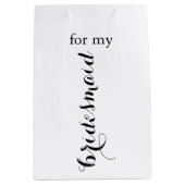Bridesmaid-Geschenktasche Mittlere Geschenktüte (Vorderseite)