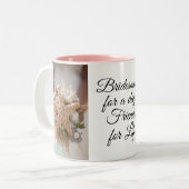 Bridesmaid-Geschenktasse Zweifarbige Tasse (Vorderseite Links)