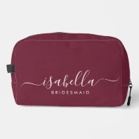 Bridesmaid Gift Burgundy