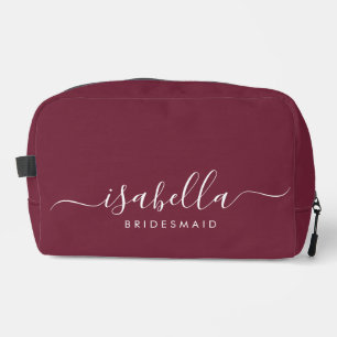 Bridesmaid Gift Burgundy Waschbeutel