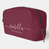 Bridesmaid Gift Burgundy Waschbeutel (Rechte Ecke)