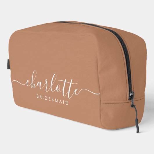 Bridesmaid Gift Caramel Waschbeutel (Rechte Ecke)