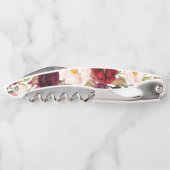 Bridesmaid Gift Cork Screw - Burgundy Marsala Kellnermesser (Rückseite)