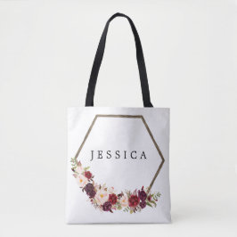 Bridesmaid Gift Personalisiert Tote Bag Boho Tasche