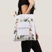 Bridesmaid Gift Personalisiert Tote Bag Magnolia Tasche (Von Nahem)