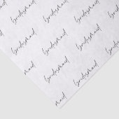 Bridesmaid Gift Tissue Paper Seidenpapier (Detail)
