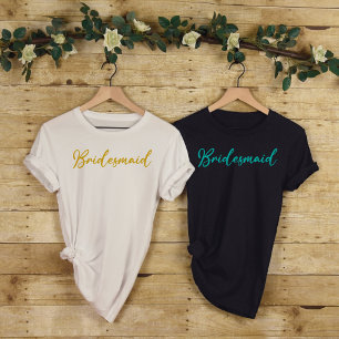 Bridesmaid-Gold Bright Bridal Junggeselinnen-Absch T-Shirt