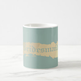Bridesmaid Golden Blue Wedding Kaffeetasse
