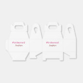 Bridesmaid Hashtag hellrosa fügen Name Brautstamm Geschenkschachtel (Ungefaltet)