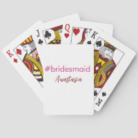 Bridesmaid Hashtag hellrosa fügen Name Brautstamm