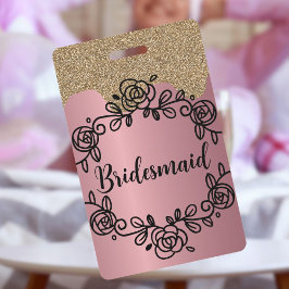 Bridesmaid Hen Night Ehefrau zu Abzeichen Lanyard Ausweis