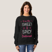 Bridesmaid Hens Party Verlobung Celebration Wedd Sweatshirt (Vorne ganz)