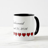 Bridesmaid | Hochzeit Tasse (VorderseiteRechts)