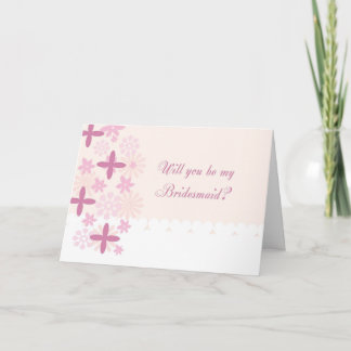 Bridesmaid Hochzeitskarte, Werden Sie meine Einladung