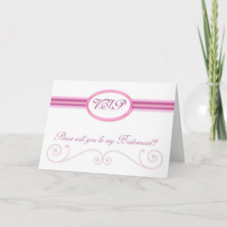 Bridesmaid Hochzeitskarte, Werden Sie meine Einladung