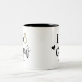 Bridesmaid I Do Crew Black and White Zweifarbige Tasse (Mittel)
