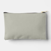 Bridesmaid Individuelle Name Script Neutral Sage G Zubehörtasche (Rückseite)