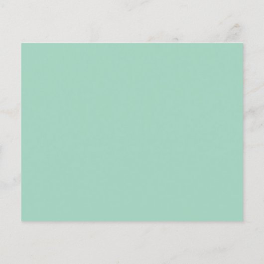 Bridesmaid Information Card Minze Green Imitate Go (Rückseite)