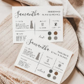 Bridesmaid-Informationskarte, Brautparty Einladung