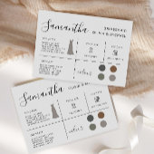 Bridesmaid-Informationskarte, Brautparty Einladung