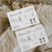 Bridesmaid-Informationskarte, Brautparty Einladung