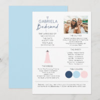 Bridesmaid-Informationsvorschlag Fotovorlage
