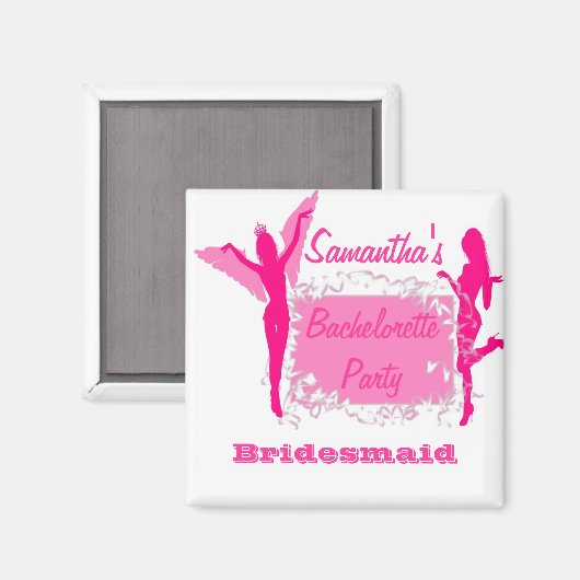Bridesmaid Junggeselinnen-Abschied Magnet (Vorderseite/Rückseite)