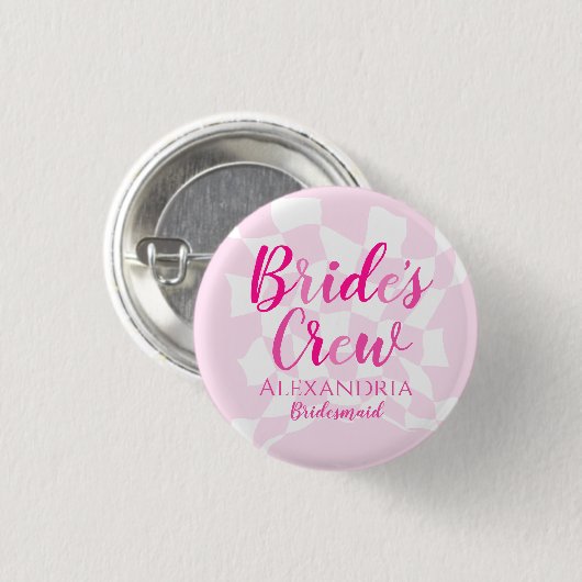 Bridesmaid Junggeselinnen-Abschied Personalisiert Button (Vorne & Hinten)