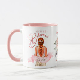 Bridesmaid Karikatur Vorschlag Danke, Custom Tasse